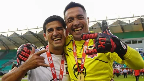 El Almirante compartió con Miguel Pinto durante las celebraciones