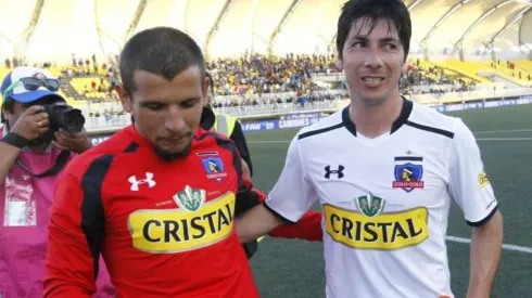 Emiliano Vecchio y Jaime Valdés juntos en Colo Colo