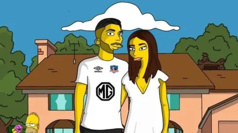 Nicolás Blandi se simpsoniza en redes sociales