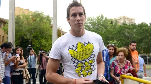 Ignacio González cuando recibió un balazo en febrero de 2015