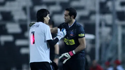 Bravo junto a Rojas en el Monumental