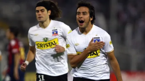 Jorquera celebrando su golazo a Cerro Porteño, que finalmente no sirvió de mucho
