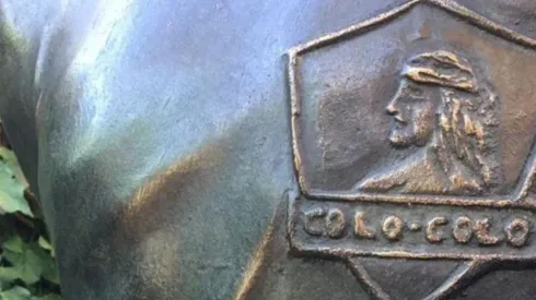 Parte de la estatua de Chamaco Valdés