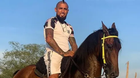 Arturo Vidal desde muy joven desarrolló su afición por los caballos