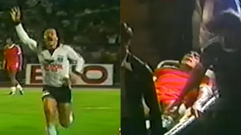 Carlos Caszely marcó dos goles y Maradona terminó en camilla
