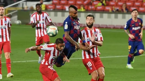 Arturo Vidal batalló pero no pudo vulnerar a la defensa colchonera