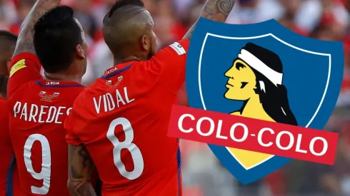 Paredes y Vidal en la selección chilena.