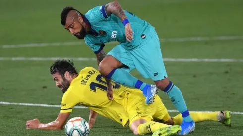 Arturo Vidal hizo una buena labor en el triunfo de Barcelona