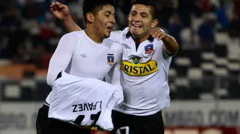 Luis Pavez junto a Felipe Flores en Colo Colo