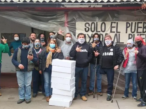 Hincha albo se compromete con Ruta Alba a doblar los kilos de pollo que recolecten