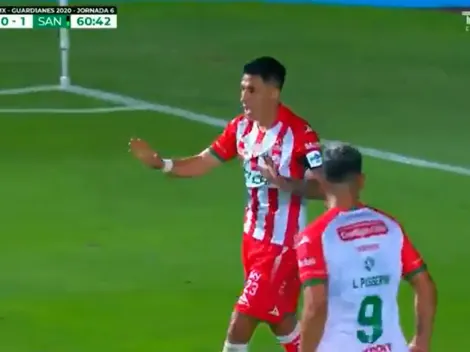 Titular, capitán y goleador: Baeza se luce en triunfo de Necaxa sobre Santos
