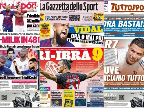 ¡Arturo Vidal es portada en los medios italianos!