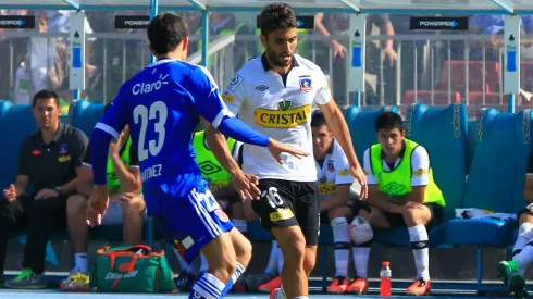 Olivi jugando en la última derrota de Colo Colo ante la U.