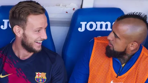 Vidal y Rakitic: una imagen que no se verá más en el Barcelona