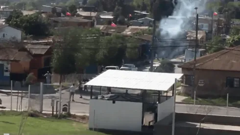 Hinchas de Colo Colo en La Calera