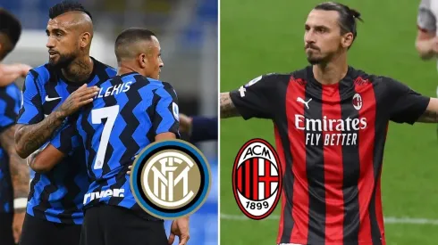 Arturo Vidal y Alexis Sánchez desafían al sueco Zlatan Ibrahimović.