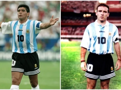 D10S: El día que Espina ocupó la 10 de Argentina después de Maradona