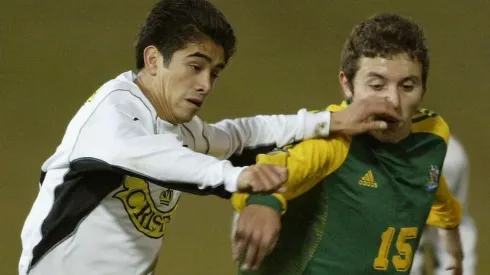 Braulio Leal con la camiseta de Colo Colo