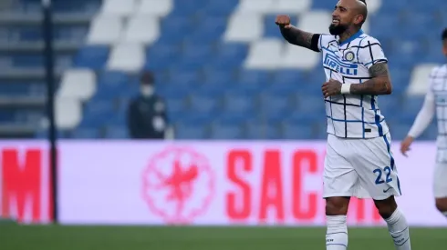 El remate de Vidal en el 2-0 de Inter