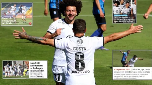 Portadas: “Colo Colo jugó como nunca, pero enredó puntos como siempre”