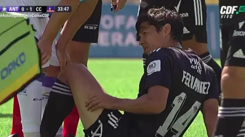 Matías Fernández sufrió una dura lesión en el primer tiempo.