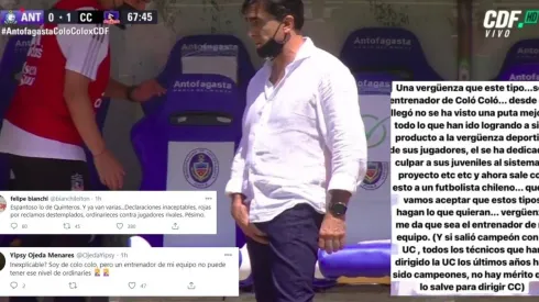 Reacciones de rechazó generó el gesto de Gustavo Quinteros | Foto: captura