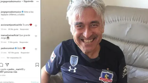 Jorge González con la camiseta de Colo Colo | Foto: captura
