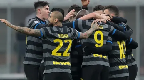 El Rey celebrando un gol frente al Benevento