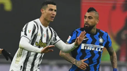 Vidal tuvo varios cruces con Cristiano Ronaldo.