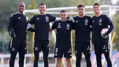Carabalí, Villanueva, Martínez, Fierro y Cortés en en la pretemporada de Talca 2021.