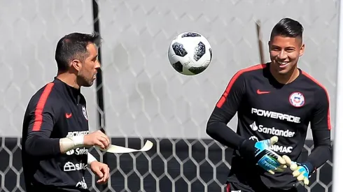 Bravo y Cortés juntos en la selección chilena.