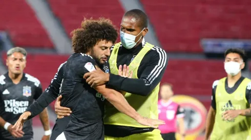 Falcón recibió tarjeta roja sobre el final por su pelea con Huerta.