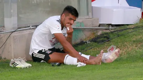 Felipe Campos tuvo que salir antes del final del primer tiempo contra La Calera.