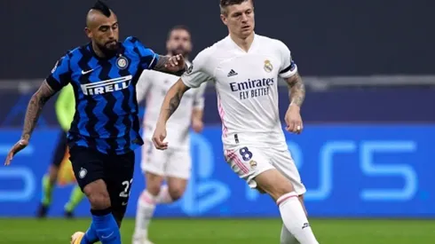 Arturo Vidal y Toni Kroos se enfrentaron en esta Champions League.