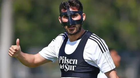 Cesar Fuentes volvió a entrenar con sus compañeros | Foto: Colo Colo Oficial