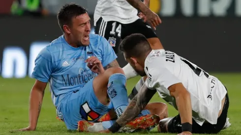 Matías Zaldivia fue expulsado por este planchazo a Matías Cahais.