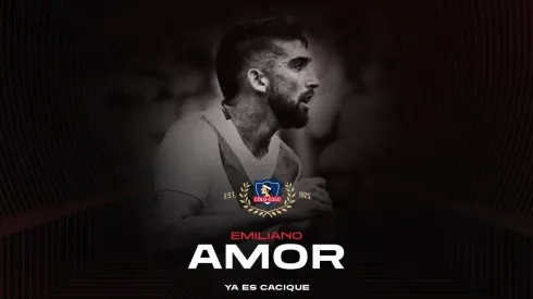 Emiliano Amor fue anunciado en las redes sociales oficiales de Colo Colo.
