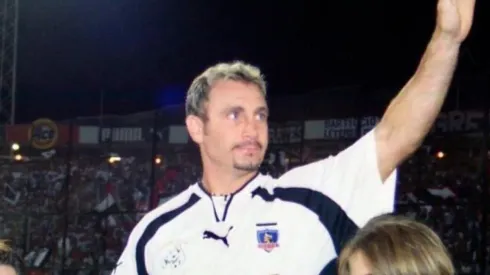 Marcelo Barticciotto se emocionó en el aniversario de Colo Colo.