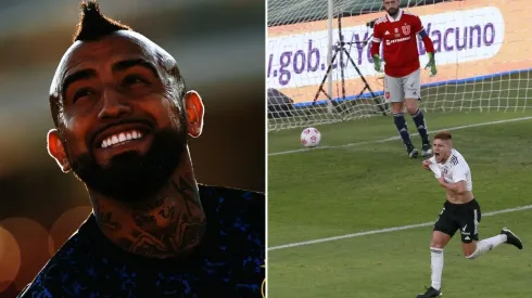 Arturo Vidal terminó feliz con la victoria del Cacique.