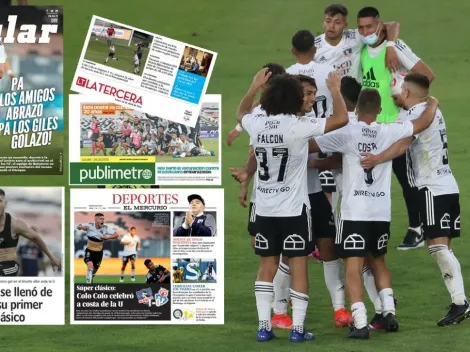 Las portadas que dejó el triunfo de Colo Colo en el Superclásico