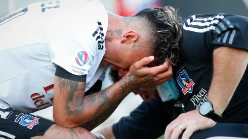 Martín Rodríguez salió del Clásico con evidentes gestos de dolor.