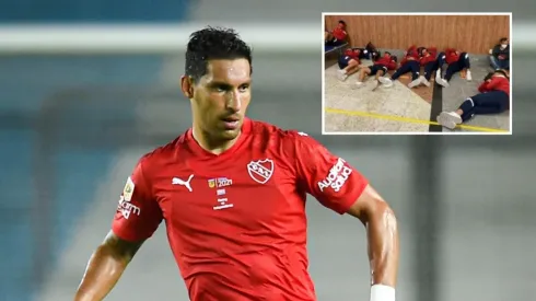 Juan Manuel Insaurralde tuvo que dormir en el piso del aeropuerto en Bahía.