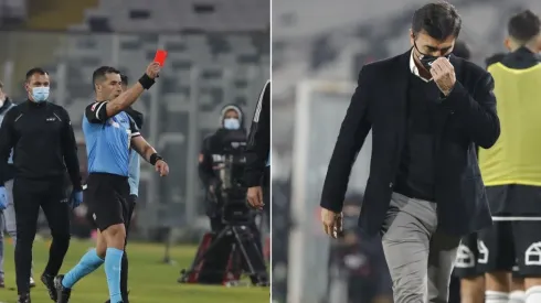 Gustavo Quinteros fue expulsado por mirar una tablet | Fotos: Agencia Uno.