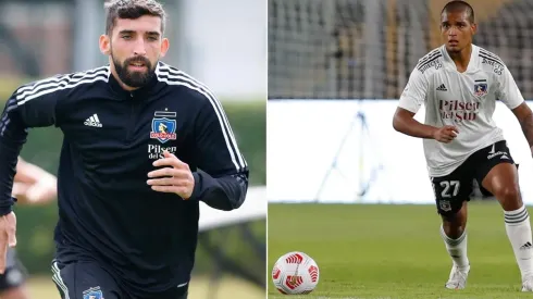 Emiliano Amor y Daniel Gutiérrez disputan la titularidad en Colo Colo. | Fotos: Agencia Uno - Colo Colo Oficial.