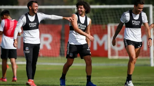 Zaldivia entrenó como titular en Colo Colo | Foto: Colo Colo Oficial.