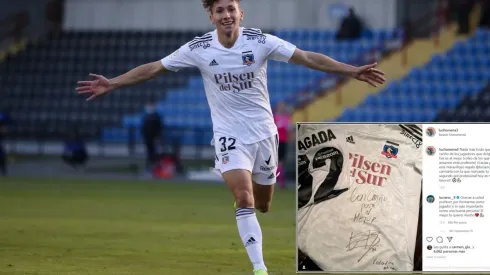 Luciano Arriagada realizó emotivo regalo a Luis Mena | Foto: Agencia Uno