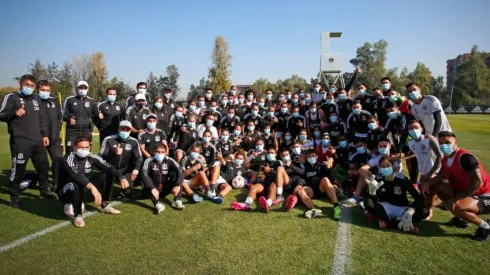 Colo Colo femenino y masculino trabajaron en el Monumental | Foto: Facebook Colo Colo Oficial