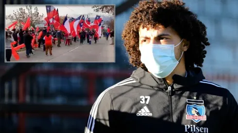 Maximiliano Falcón recibió el cariño de los hinchas en Juan Pinto Durán.