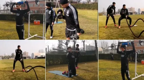 Con intensidad trabajó el plantel de Colo Colo durante esta mañana | Foto: captura