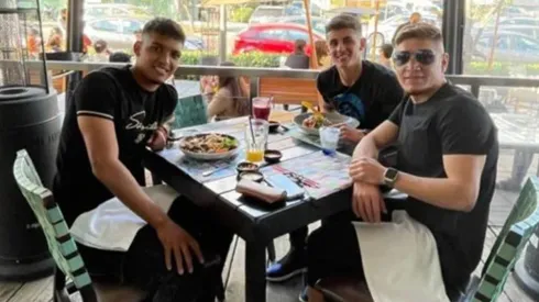 El Colo Gil subió foto almorzando junto a Bruno y Daniel Gutiérrez.